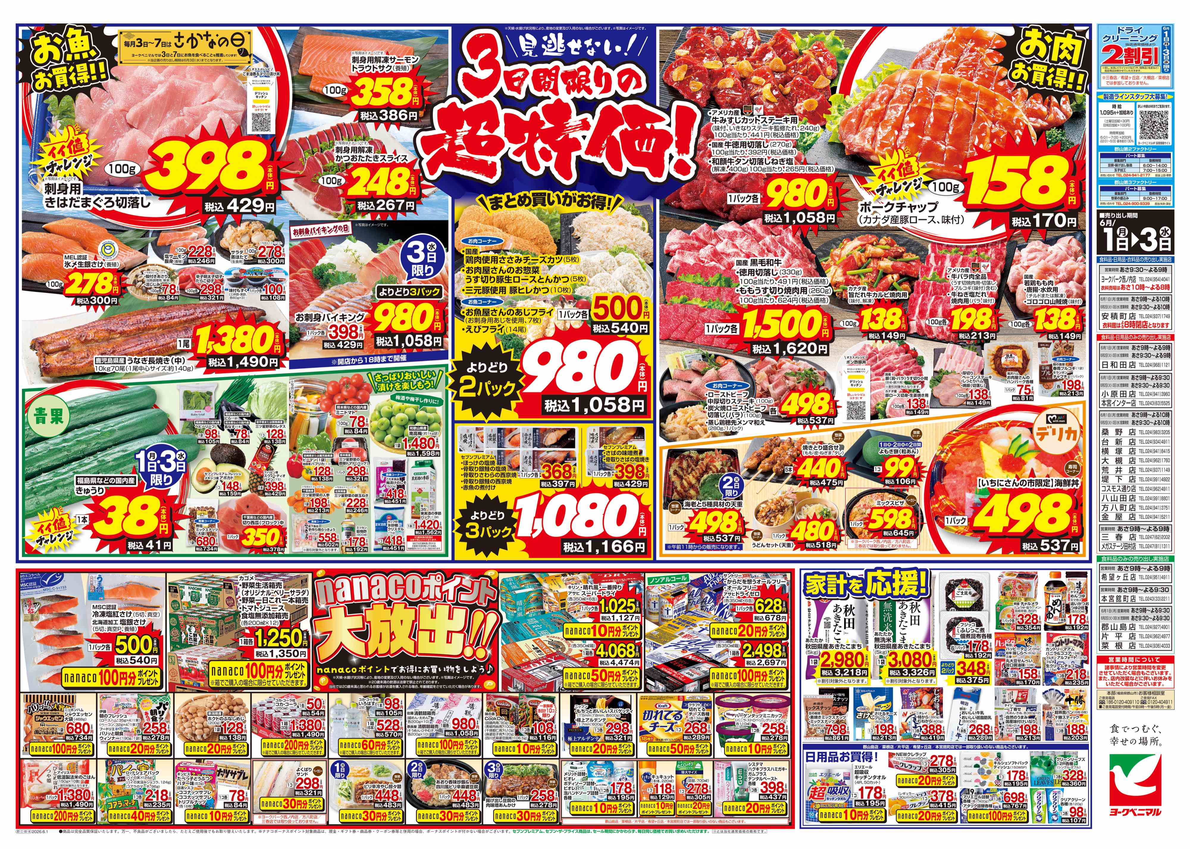 メガステージ田村店 | 最新チラシ | ヨークベニマル